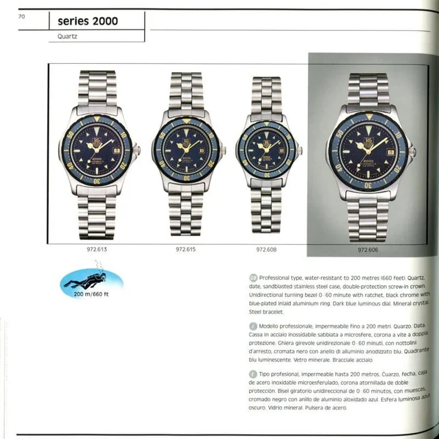 Heuer 2000 Moondust Catalog